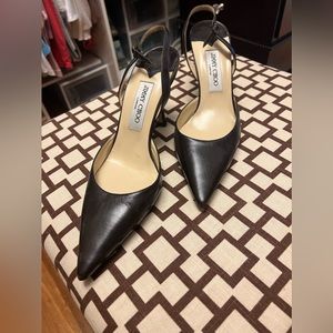 Jimmy Choo brown slingback heels